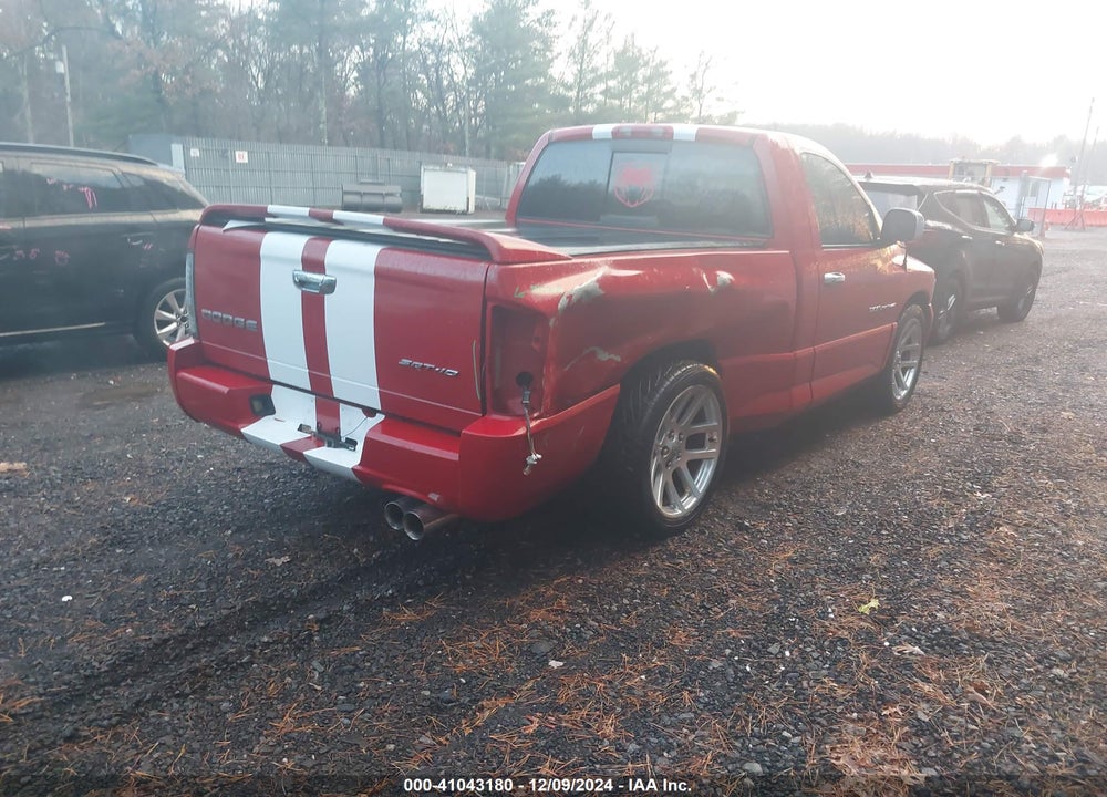 2004 DODGE RAM 1500 SRT-10 VIN: 3D3HA16H34G170719