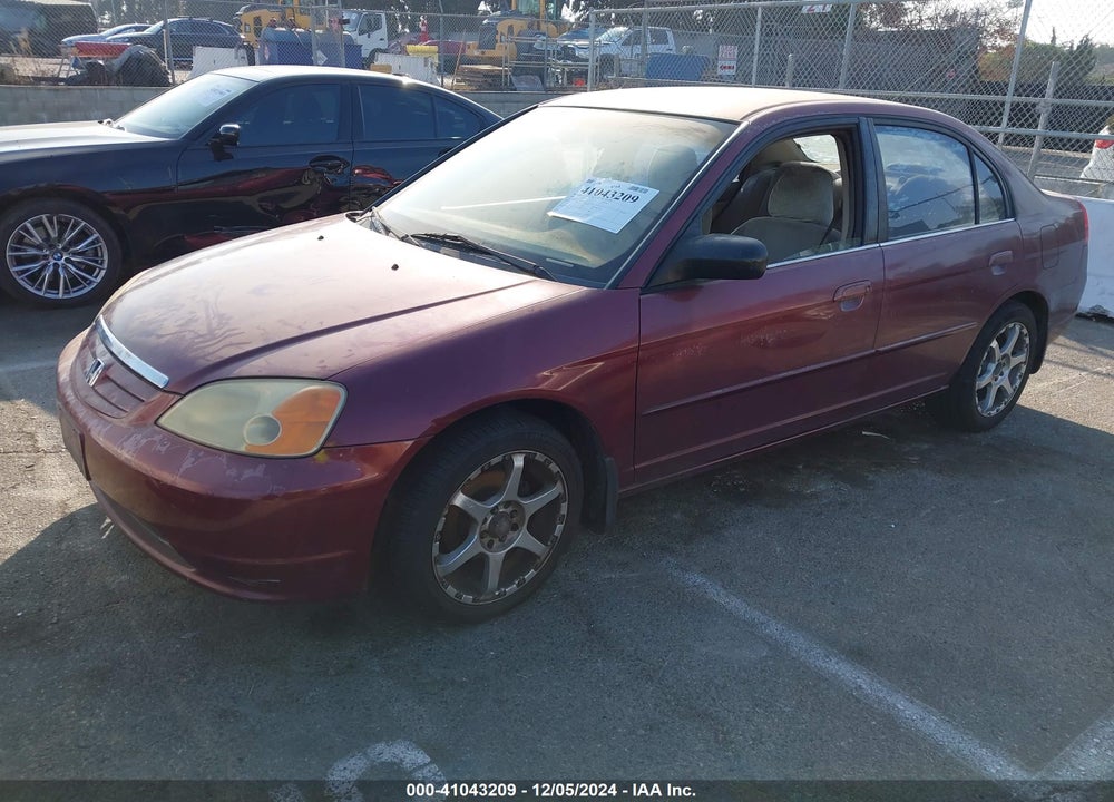 2002 HONDA CIVIC LX VIN: 2HGES16552H516413