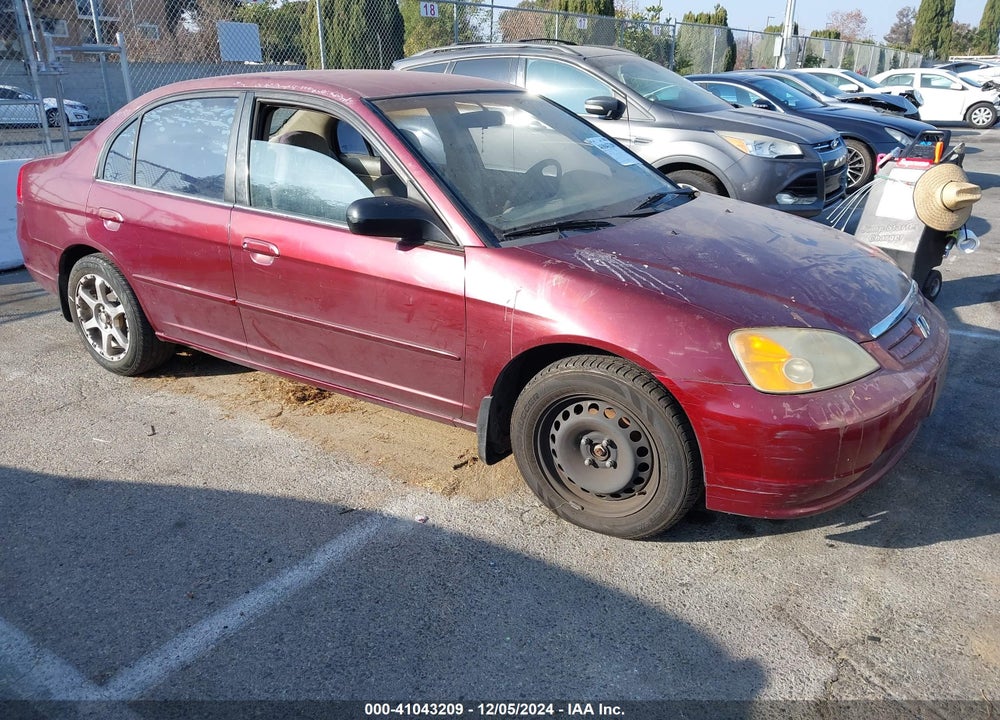 2002 HONDA CIVIC LX VIN: 2HGES16552H516413