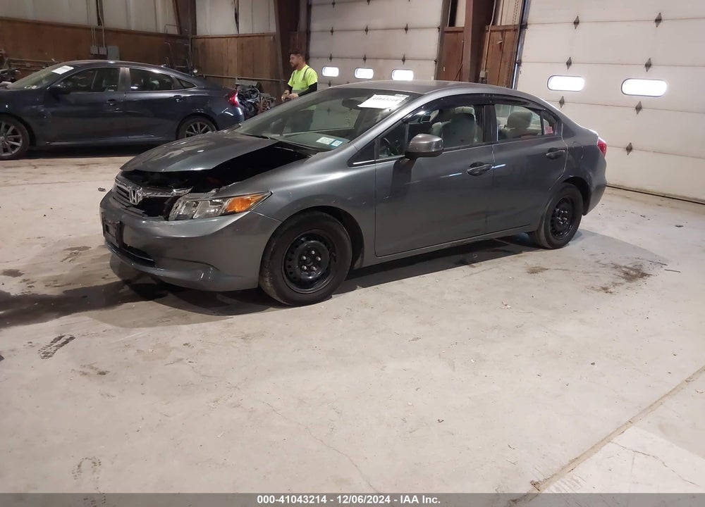 2012 HONDA CIVIC LX VIN: 2HGFB2F54CH302430