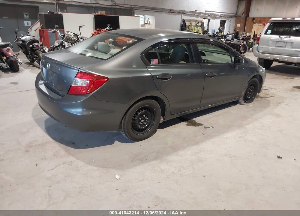 2012 HONDA CIVIC LX VIN: 2HGFB2F54CH302430