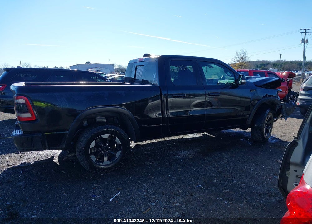 2019 RAM 1500 REBEL  4X4 6'4 BOX VIN: 1C6SRFET3KN843286