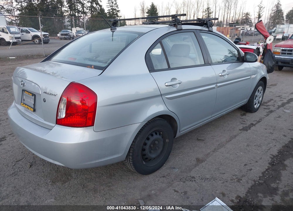 2007 HYUNDAI ACCENT GLS VIN: KMHCN46C77U140875