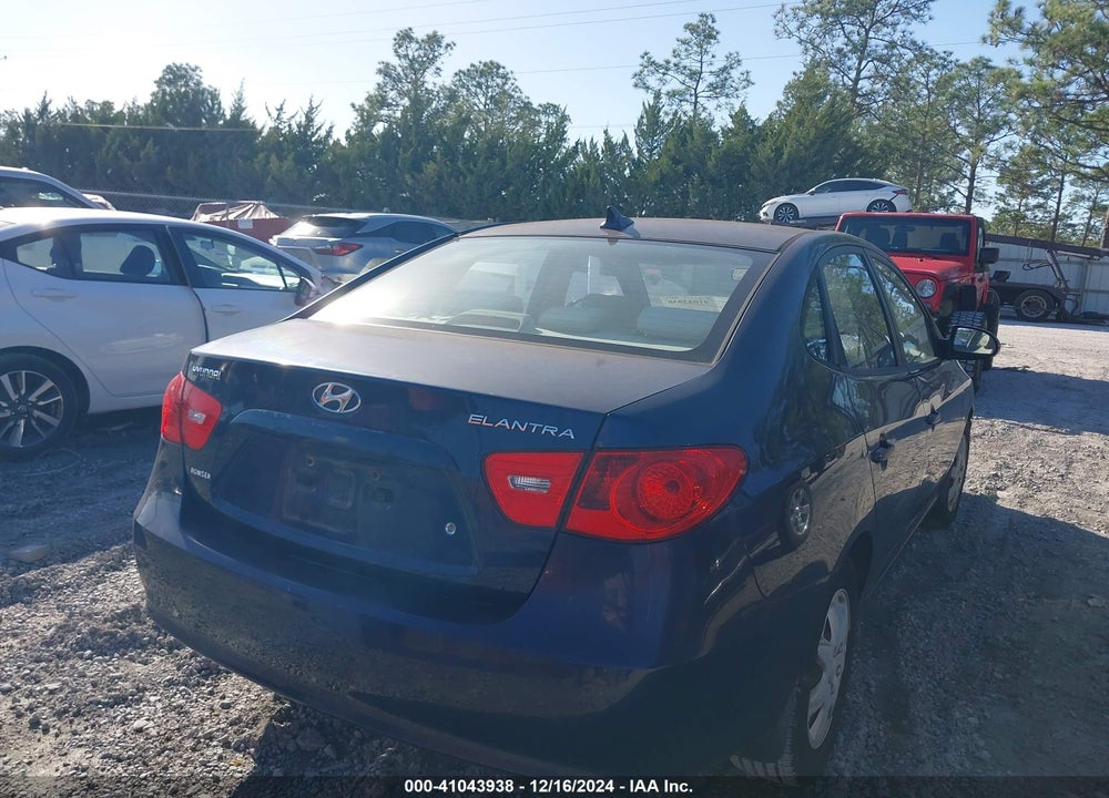 2009 HYUNDAI ELANTRA GLS VIN: KMHDU46D89U751307