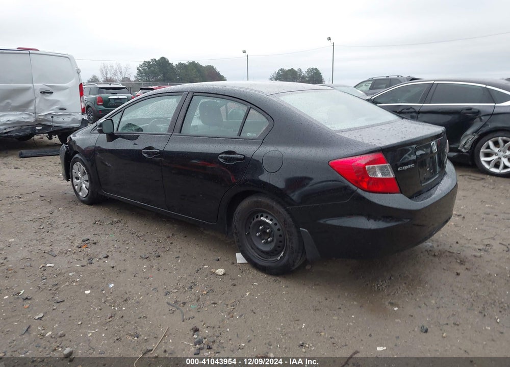 2012 HONDA CIVIC LX VIN: 19XFB2F54CE374223