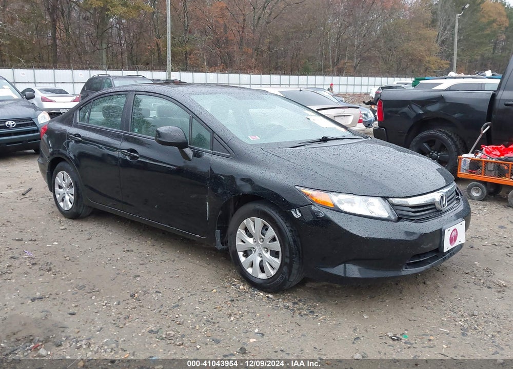 2012 HONDA CIVIC LX VIN: 19XFB2F54CE374223