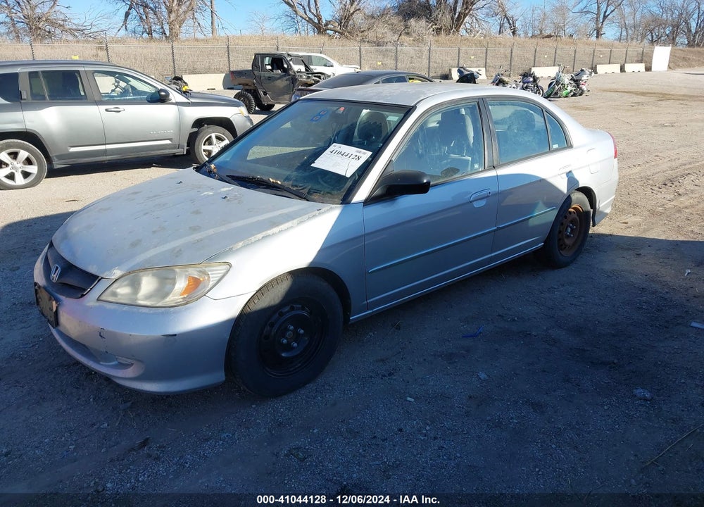 2005 HONDA CIVIC LX VIN: 2HGES16575H520810