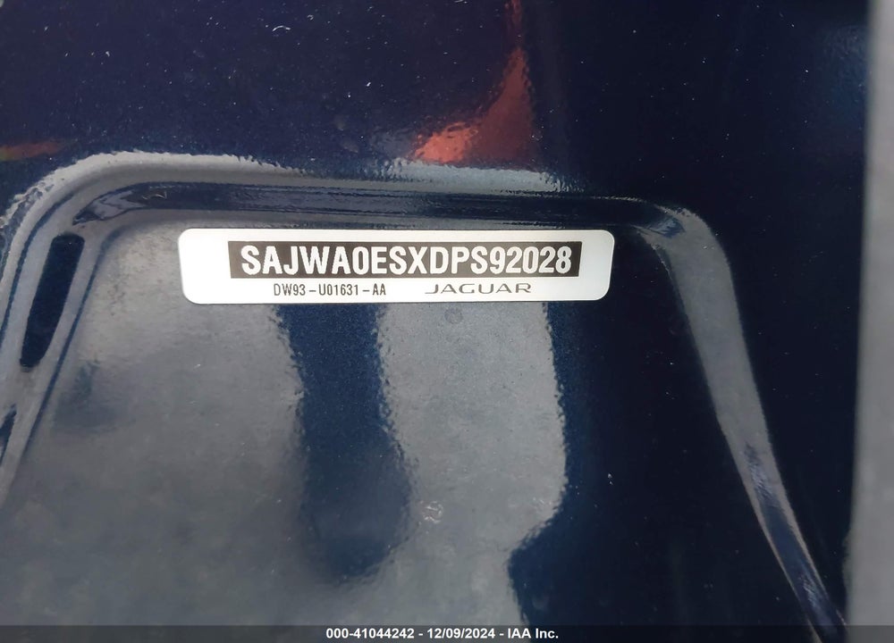 2013 JAGUAR XF I4 T VIN: SAJWA0ESXDPS92028