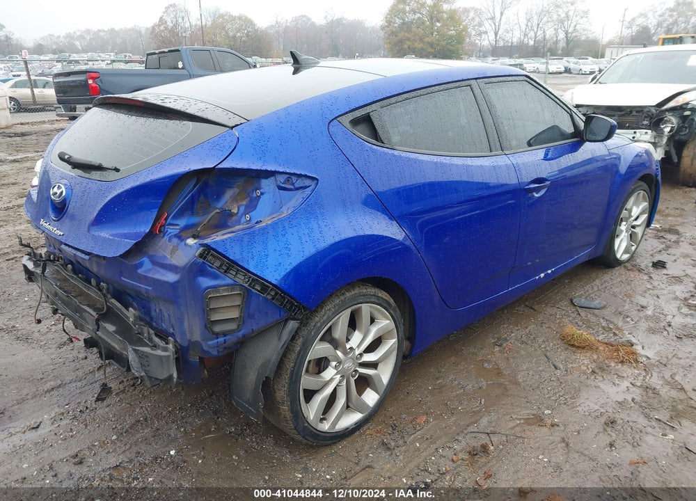 2012 HYUNDAI VELOSTER BASE W/GRAY VIN: KMHTC6AD1CU027063