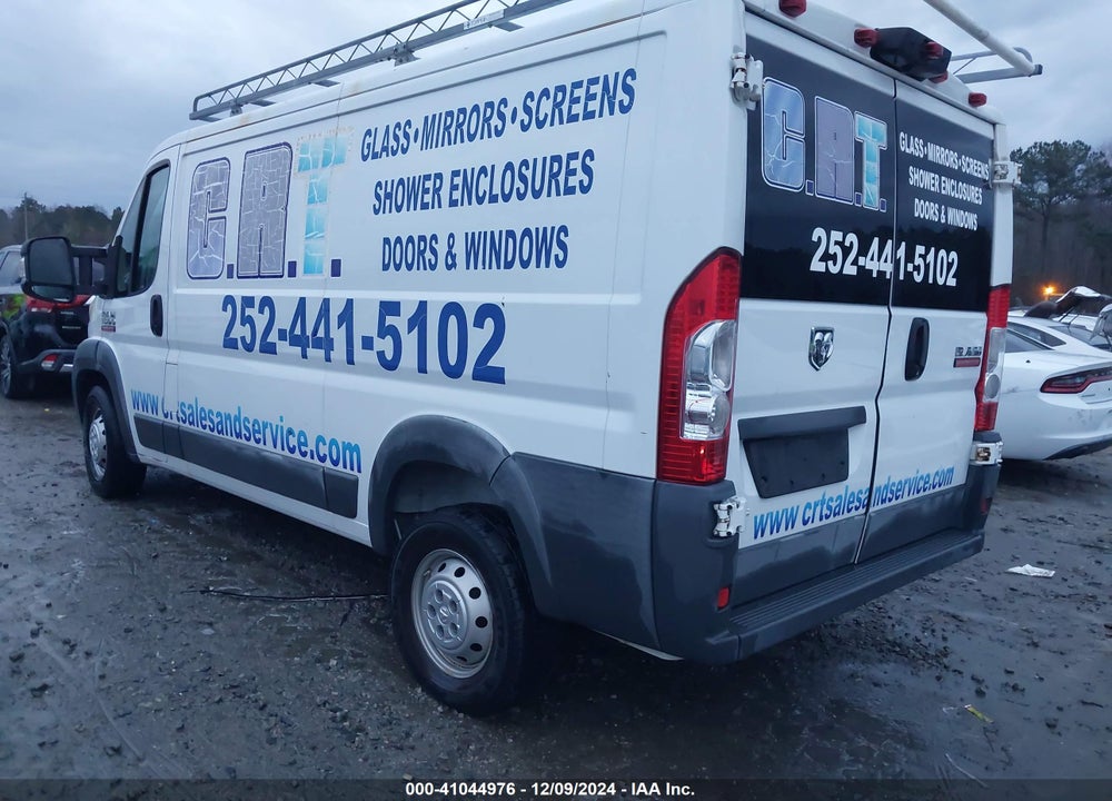 2016 RAM PROMASTER 1500 LOW ROOF VIN: 3C6TRVAG2GE107961
