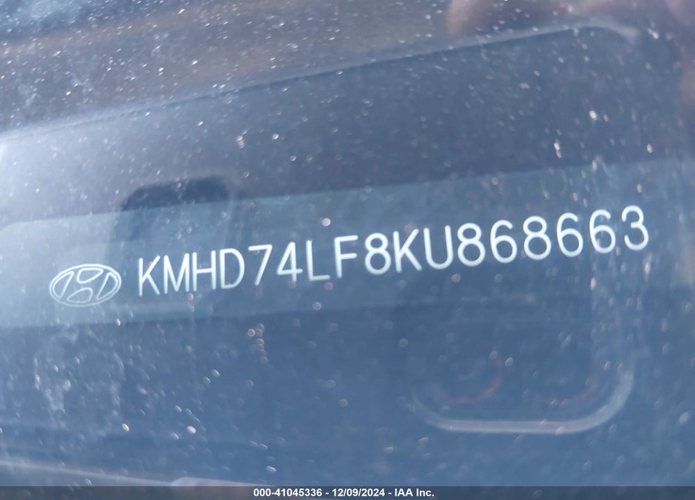 2019 HYUNDAI ELANTRA SE VIN: KMHD74LF8KU868663