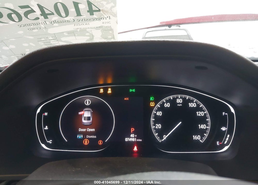 2018 HONDA ACCORD EX VIN: 1HGCV1F43JA189867
