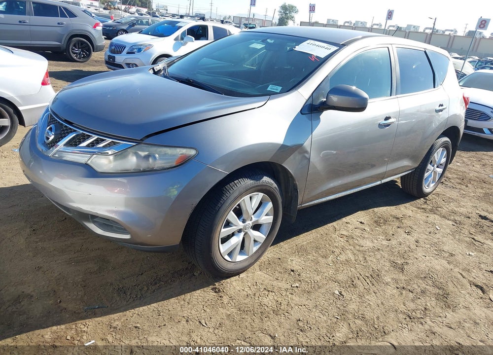 2012 NISSAN MURANO S VIN: JN8AZ1MU0CW114437