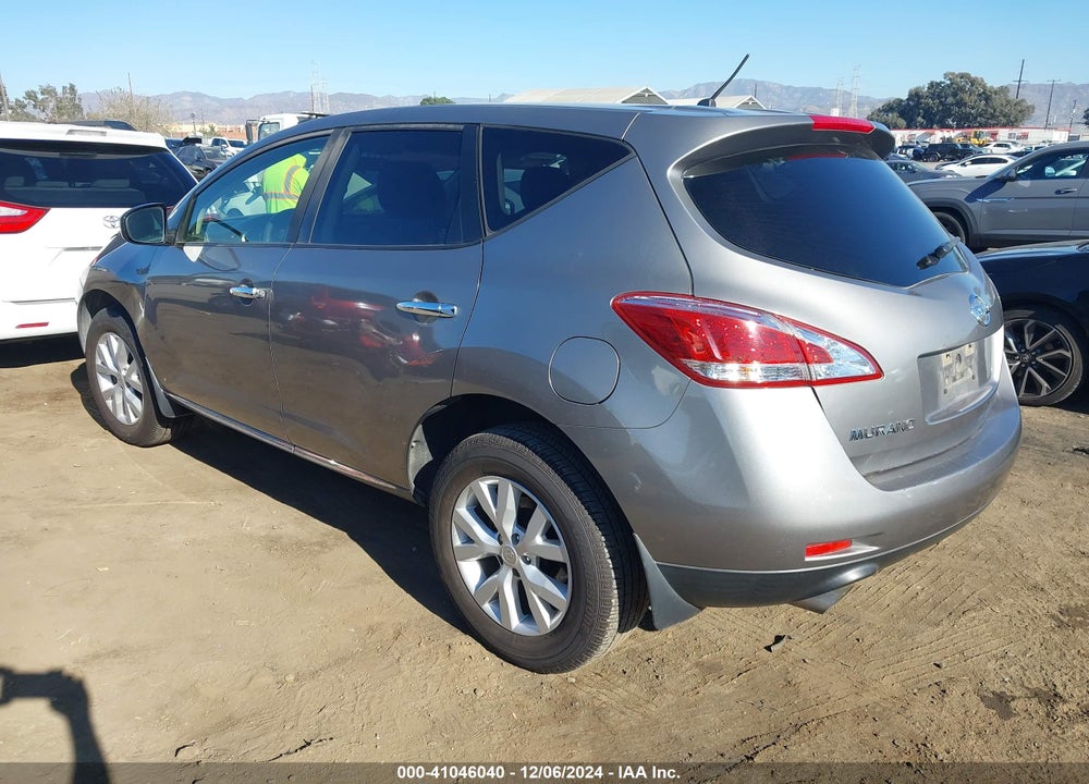 2012 NISSAN MURANO S VIN: JN8AZ1MU0CW114437