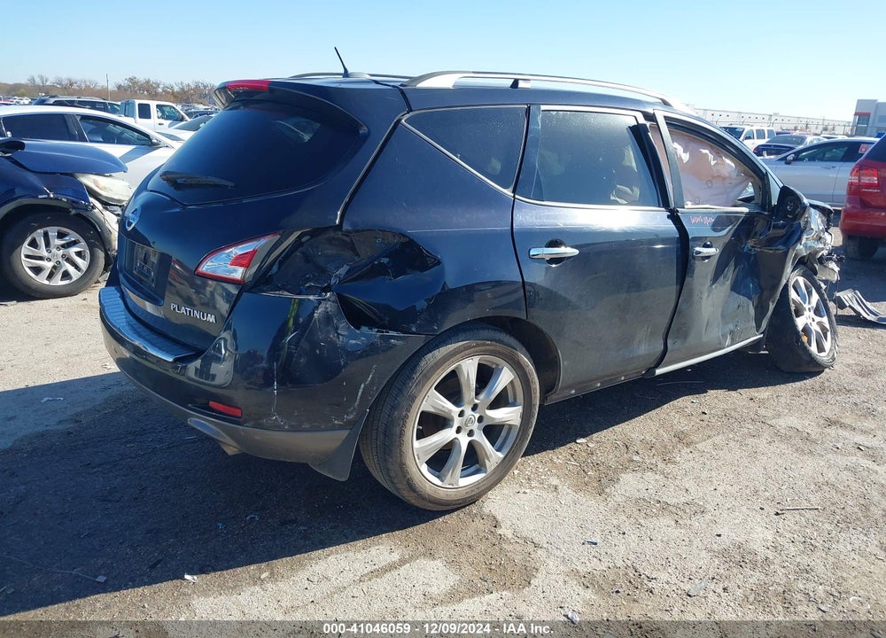 2012 NISSAN MURANO LE VIN: JN8AZ1MU6CW109470