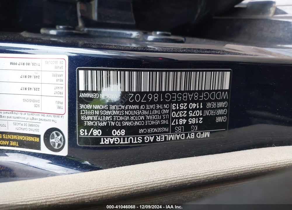 2014 MERCEDES-BENZ C 300 LUXURY 4MATIC/SPORT 4MATIC VIN: WDDGF8AB5EG186702