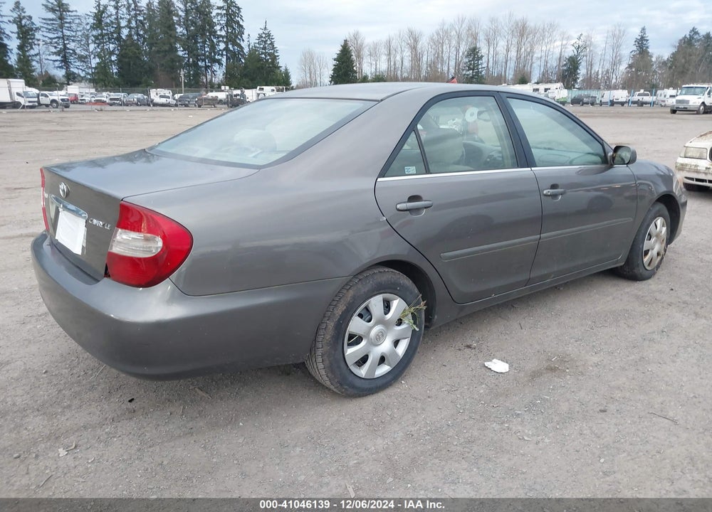 2004 TOYOTA CAMRY LE VIN: 4T1BE32K64U937245