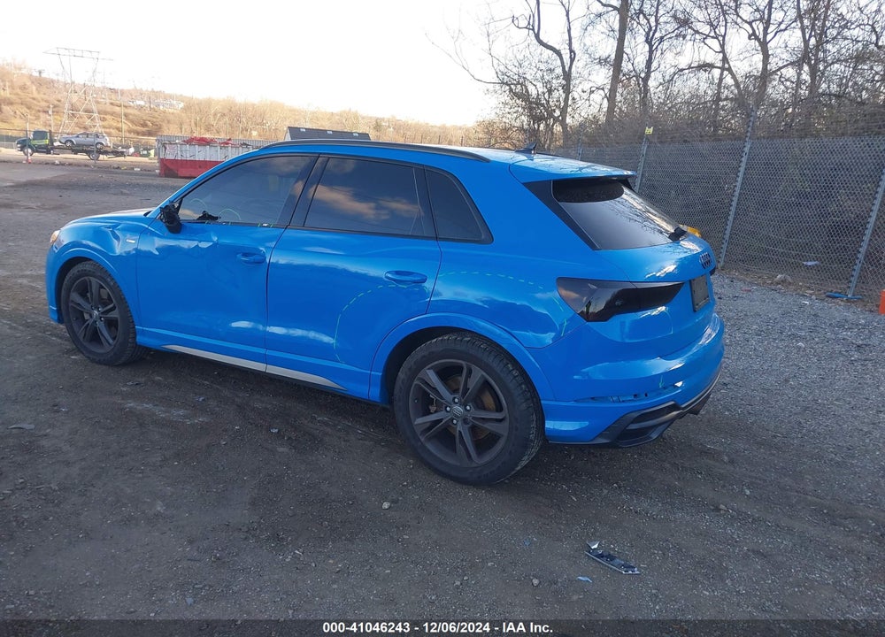 2020 AUDI Q3 PREMIUM 45 TFSI S LINE QUATTRO TIPTRONIC VIN: WA1DECF38L1007163