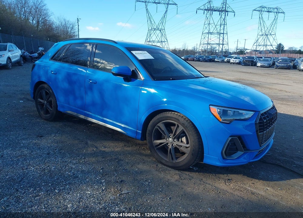 2020 AUDI Q3 PREMIUM 45 TFSI S LINE QUATTRO TIPTRONIC VIN: WA1DECF38L1007163