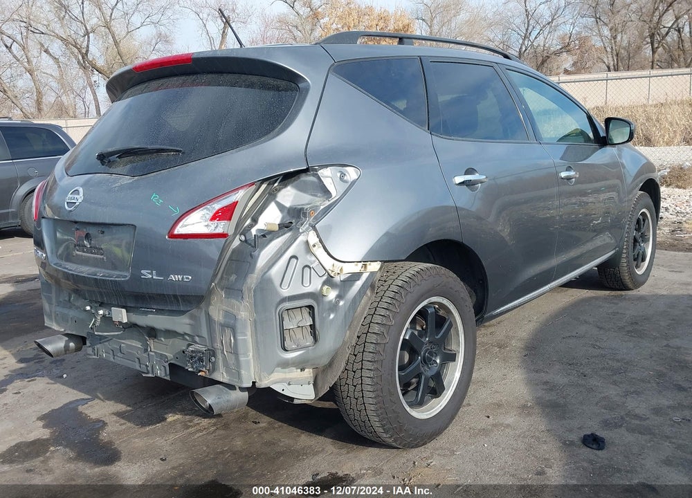 2013 NISSAN MURANO SL VIN: JN8AZ1MW4DW320637