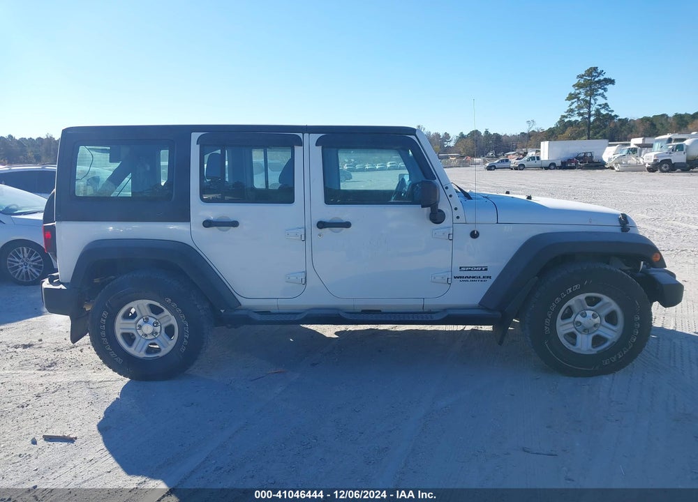 2016 JEEP WRANGLER UNLIMITED SPORT RHD VIN: 1C4BJWKG6GL307362