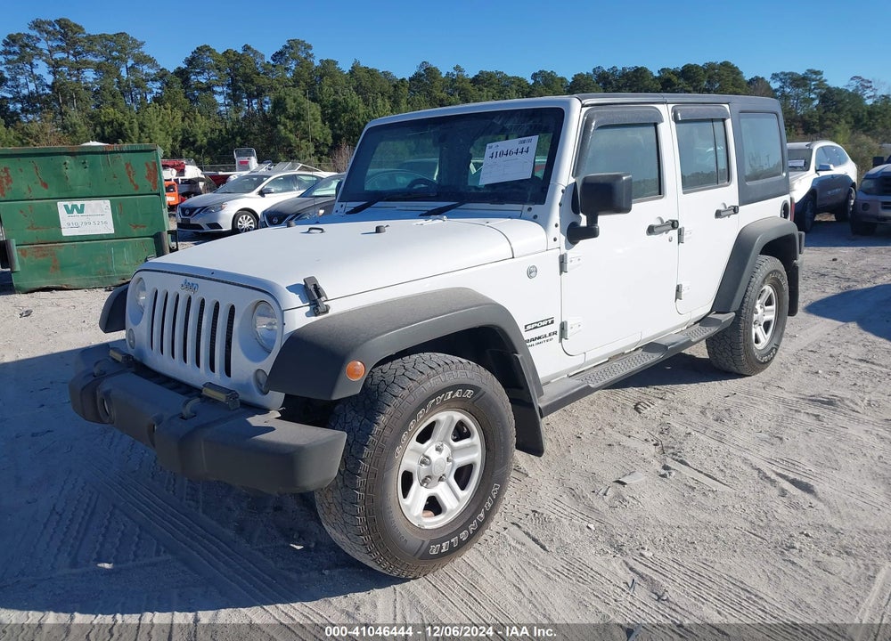 2016 JEEP WRANGLER UNLIMITED SPORT RHD VIN: 1C4BJWKG6GL307362