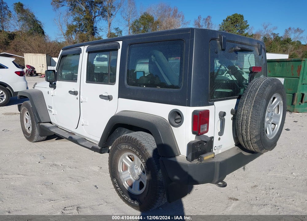 2016 JEEP WRANGLER UNLIMITED SPORT RHD VIN: 1C4BJWKG6GL307362