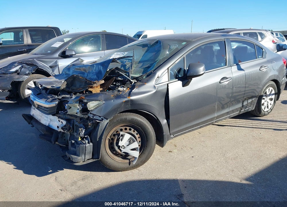2012 HONDA CIVIC VIN: 2HGFB2F58CH330800