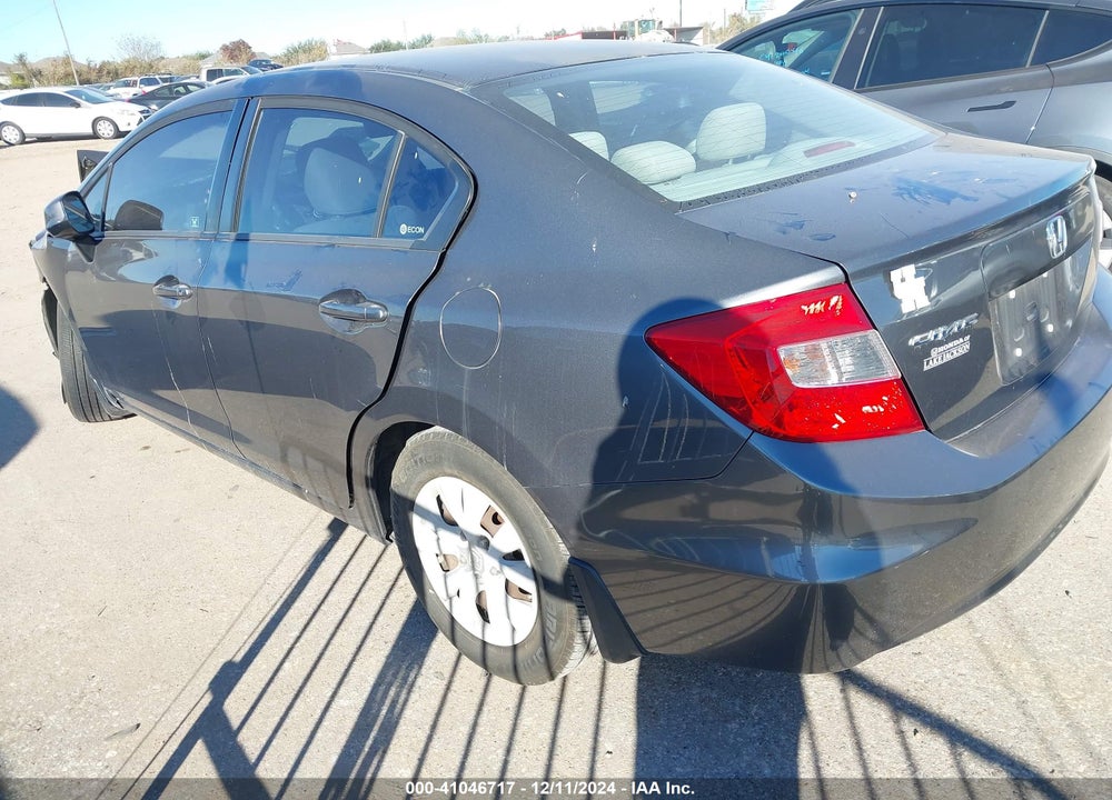 2012 HONDA CIVIC VIN: 2HGFB2F58CH330800