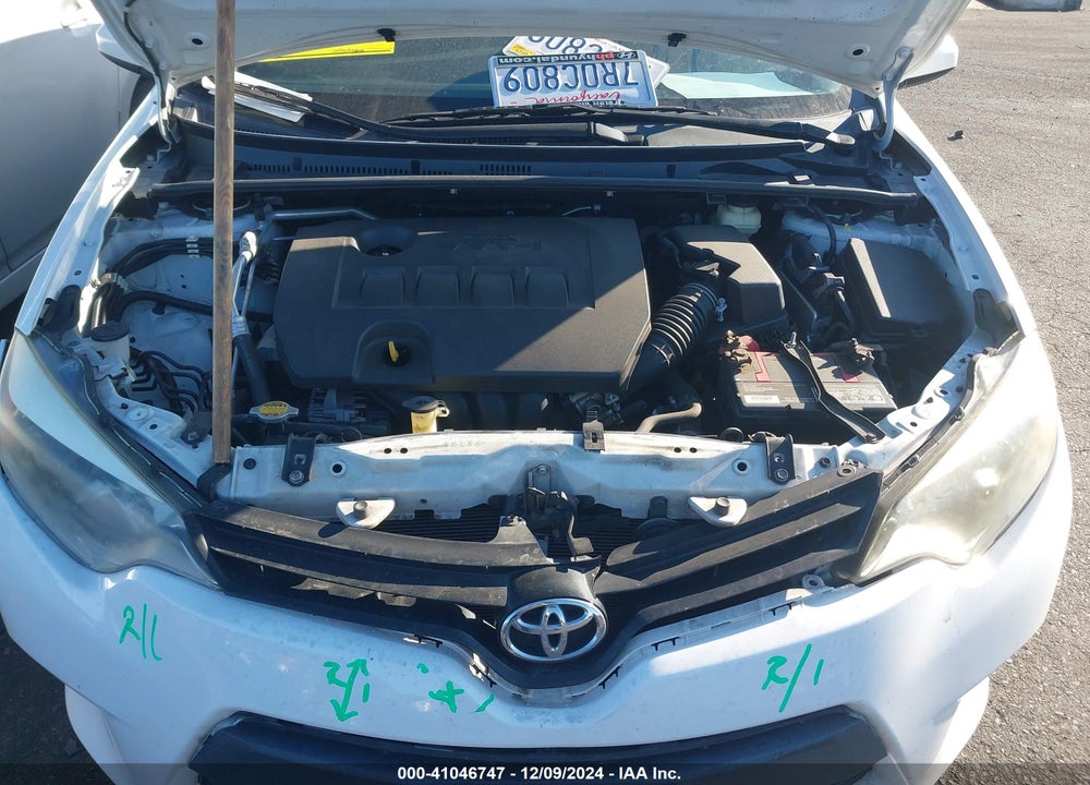 2016 TOYOTA COROLLA L VIN: 5YFBURHE3GP391632