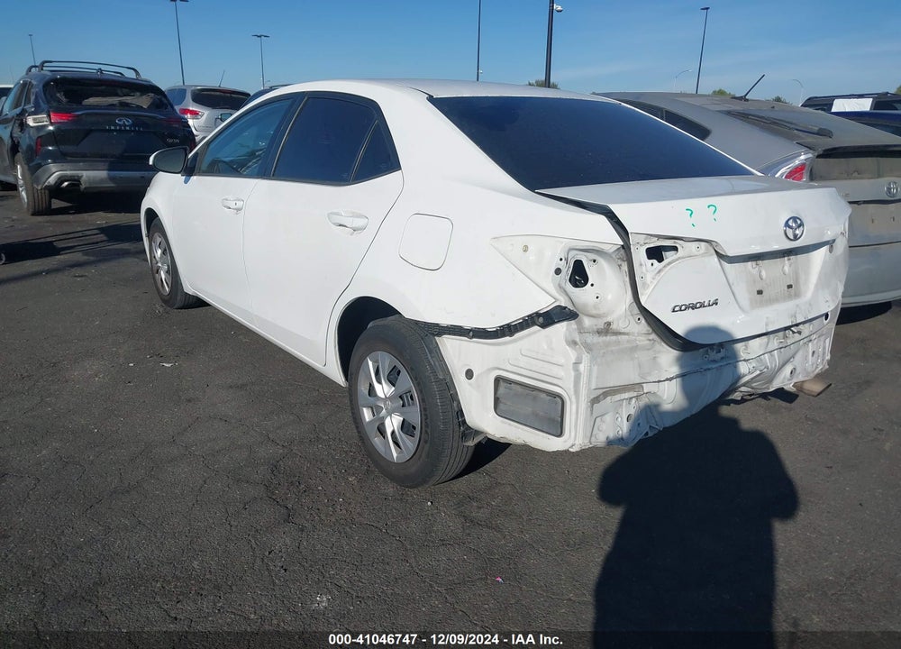 2016 TOYOTA COROLLA L VIN: 5YFBURHE3GP391632