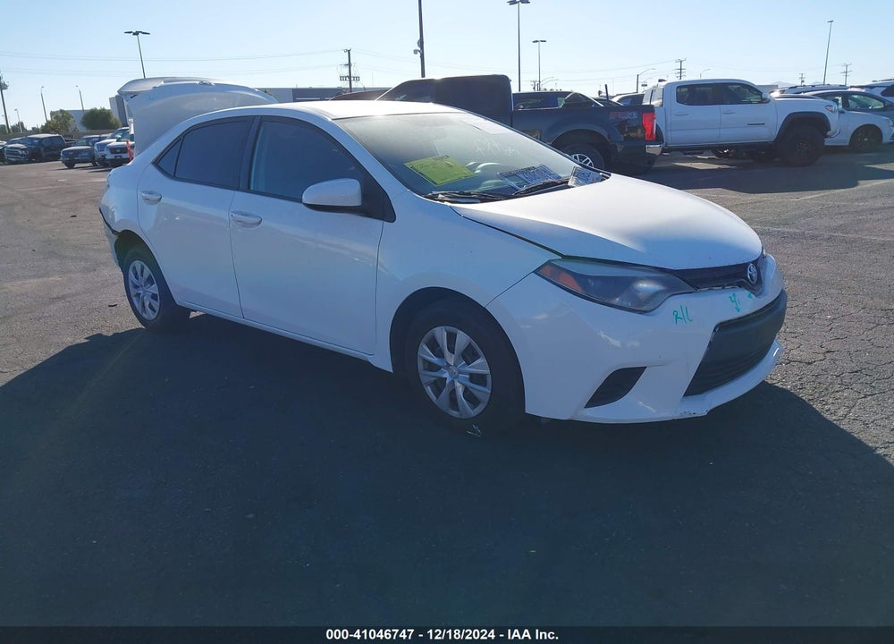 2016 TOYOTA COROLLA L VIN: 5YFBURHE3GP391632