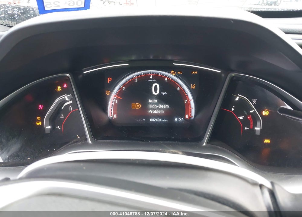 2019 HONDA CIVIC SPORT VIN: 19XFC2F89KE015312