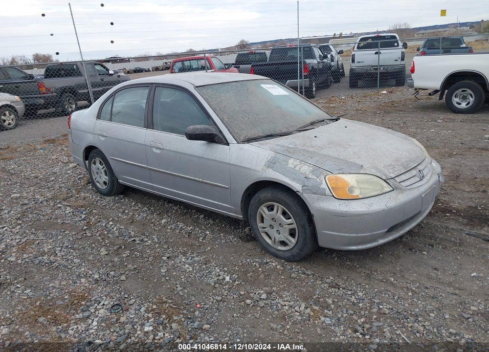 2002 HONDA CIVIC LX VIN: 1HGES16592L062525