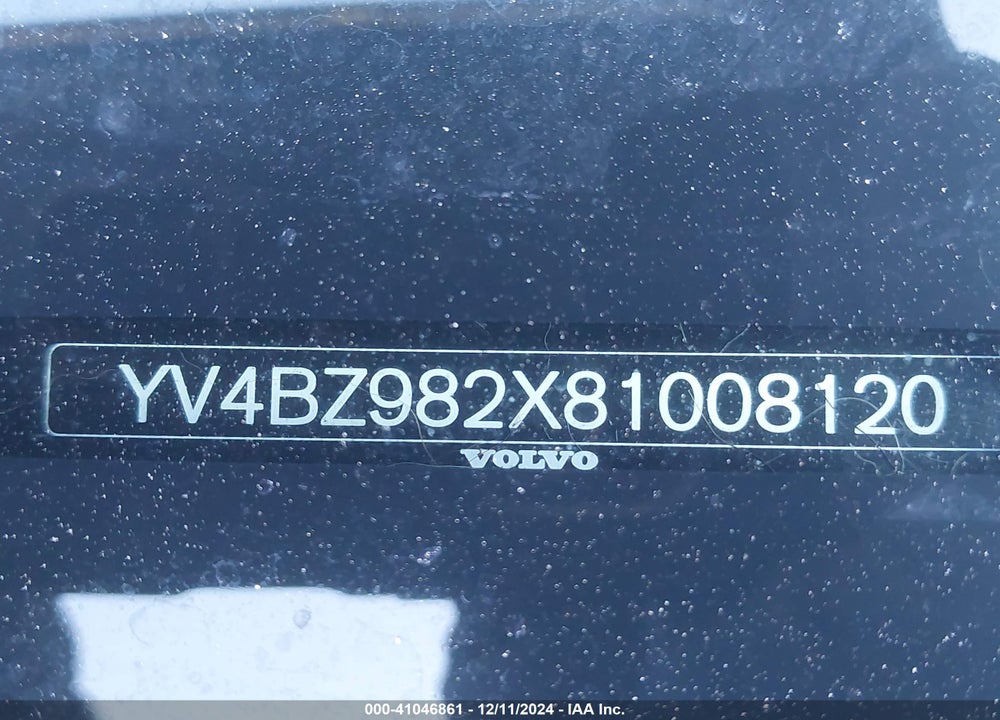 2008 VOLVO XC70 VIN: YV4BZ982X81008120