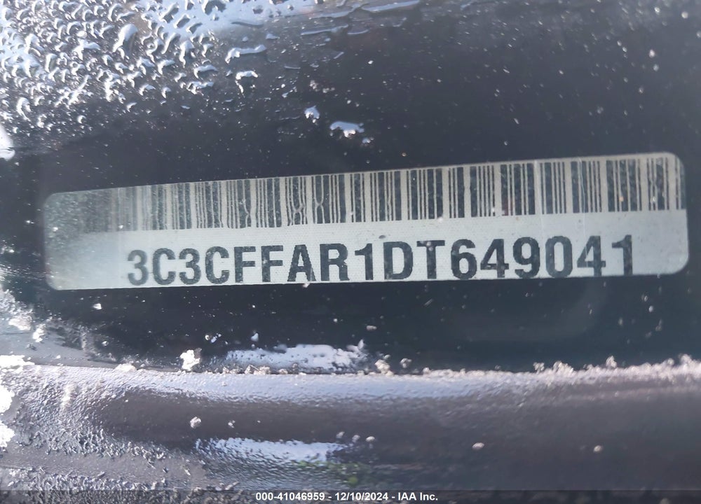 2013 FIAT 500 POP VIN: 3C3CFFAR1DT649041