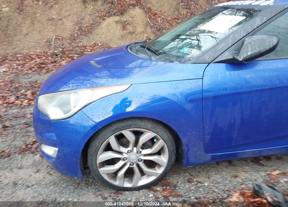 2012 HYUNDAI VELOSTER BASE W/BLACK VIN: KMHTC6AD4CU045184