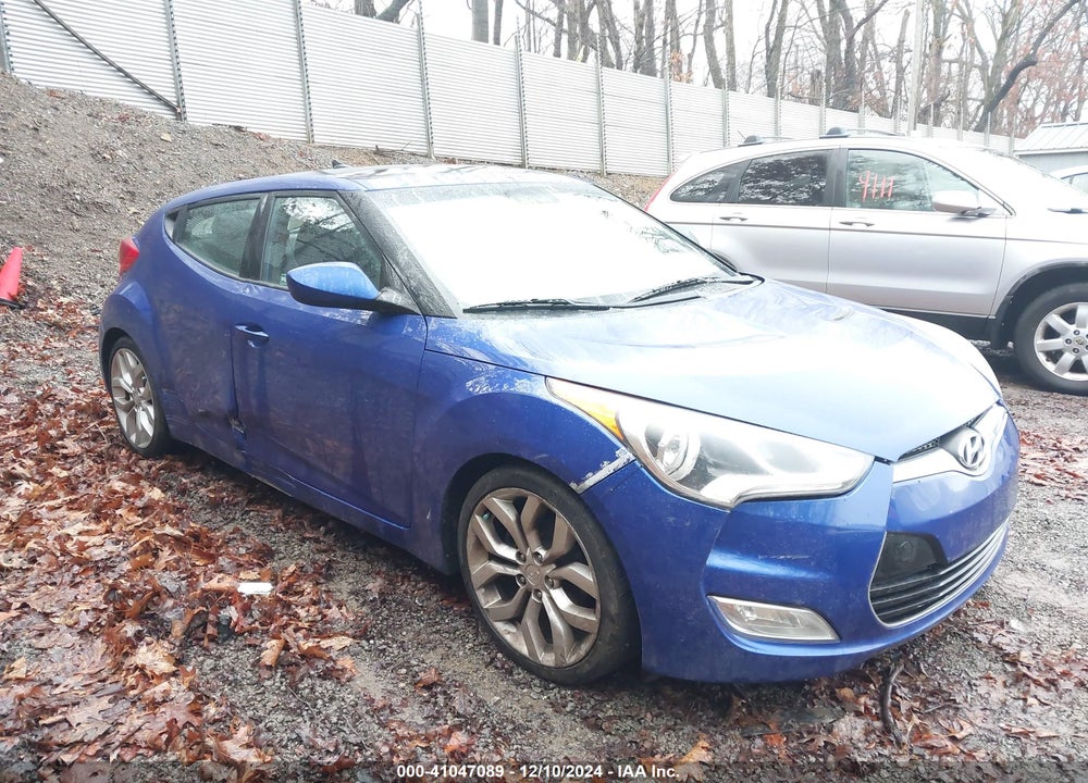2012 HYUNDAI VELOSTER BASE W/BLACK VIN: KMHTC6AD4CU045184