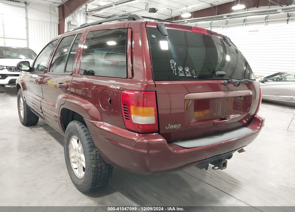 2000 JEEP GRAND CHEROKEE LIMITED VIN: 1J4GW58NXYC324491