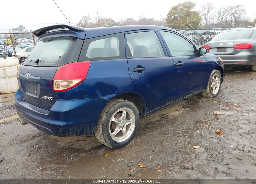 2004 TOYOTA MATRIX STANDARD VIN: 2T1KR32E04C259821
