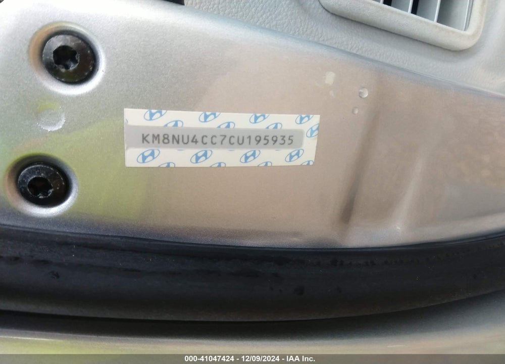 2012 HYUNDAI VERACRUZ LIMITED VIN: KM8NU4CC7CU195935