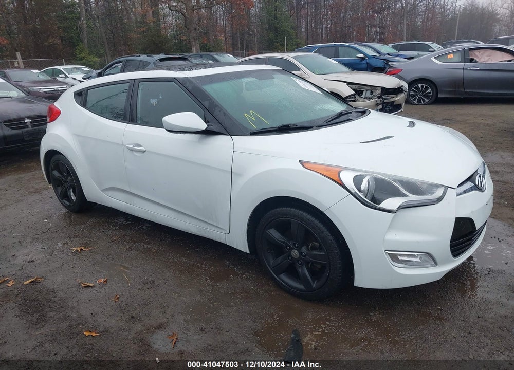 2014 HYUNDAI VELOSTER BASE W/BLACK VIN: KMHTC6AD1EU195658
