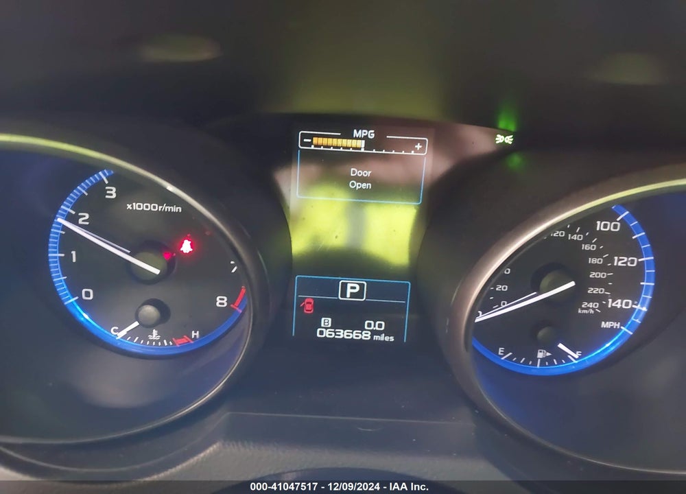 2019 SUBARU OUTBACK 2.5I TOURING VIN: 4S4BSATC1K3395544