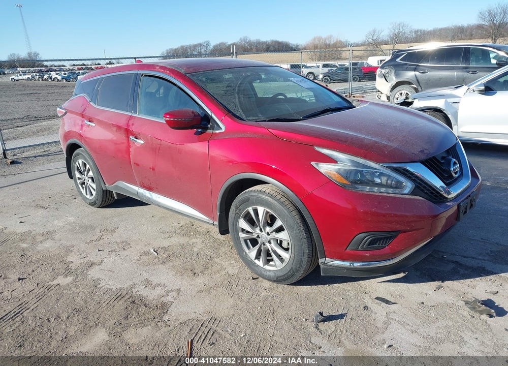 2018 NISSAN MURANO S VIN: 5N1AZ2MH8JN195416
