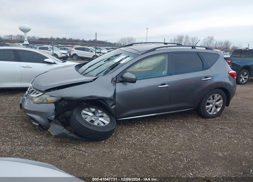 2013 NISSAN MURANO SL VIN: JN8AZ1MW8DW316963