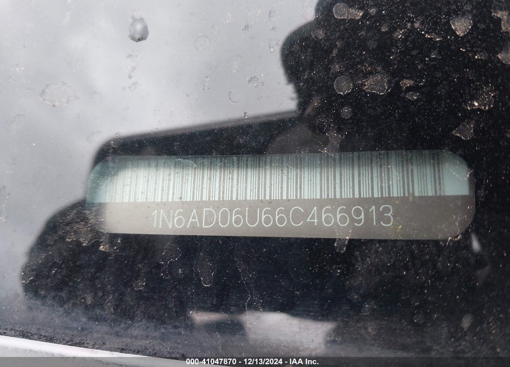 2006 NISSAN FRONTIER SE VIN: 1N6AD06U66C466913