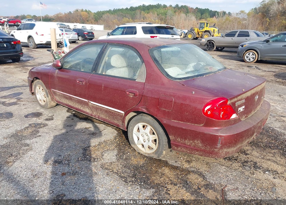 2002 KIA SPECTRA LS VIN: KNAFB121425202665