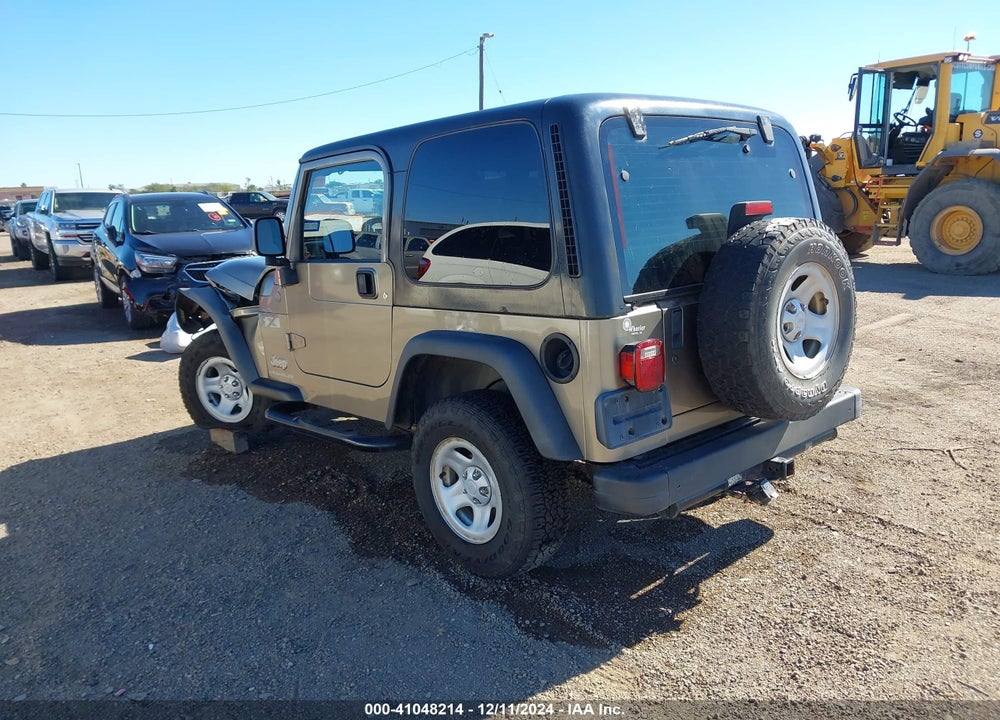 2004 JEEP WRANGLER X VIN: 1J4FA39S94P796879