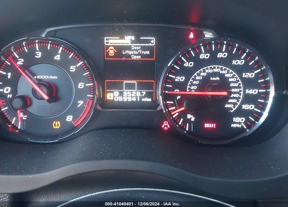 2018 SUBARU WRX VIN: JF1VA1C65J9837466