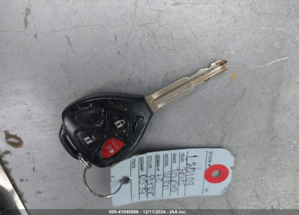 2010 SCION TC VIN: JTKDE3B71A0320579